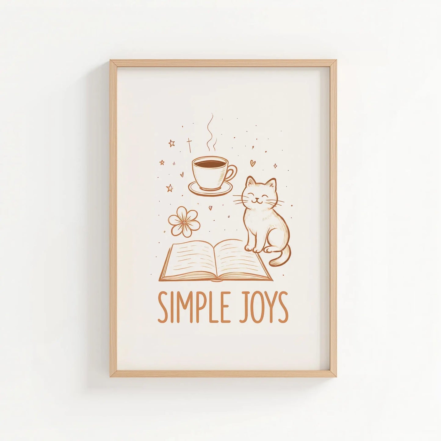 simple things | Cat wall art by Nine Lives Tribe