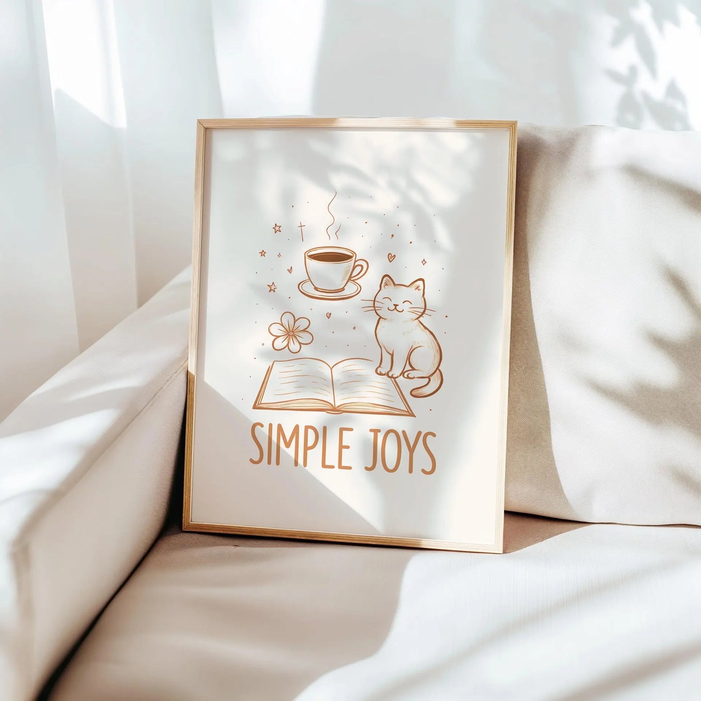 simple things | Cat wall art by Nine Lives Tribe