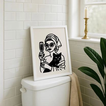 Classic Glamour | Cat wall art by Nine Lives Tribe