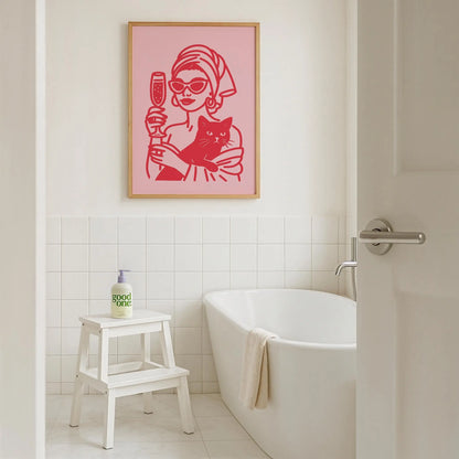 Classic Glamour | Cat wall art by Nine Lives Tribe