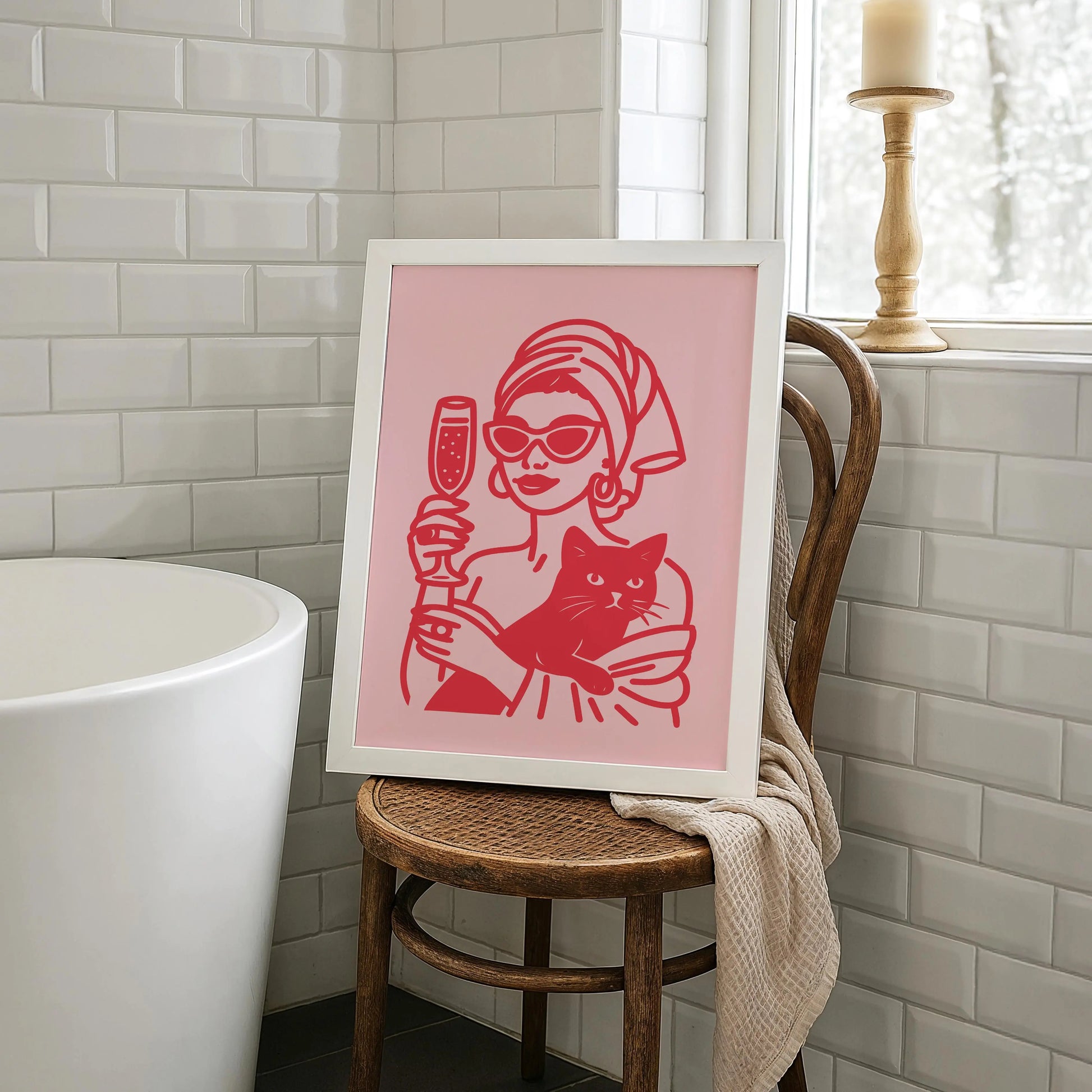 Classic Glamour | Cat wall art by Nine Lives Tribe