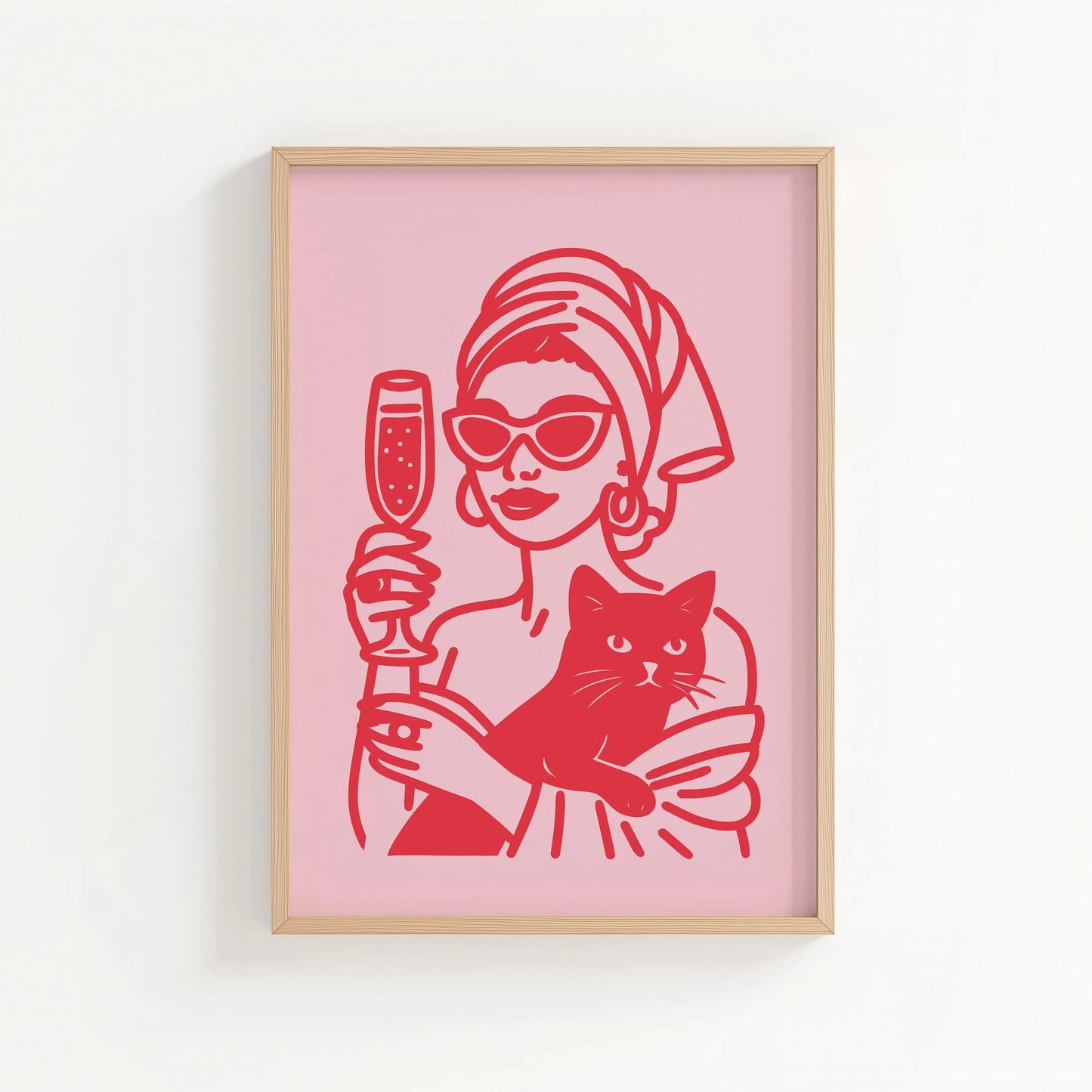 Classic Glamour | Cat wall art by Nine Lives Tribe