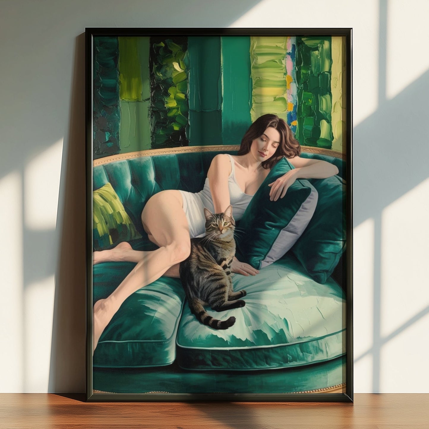 Velvet Stillness Print | Cat wall art by Nine Lives Tribe