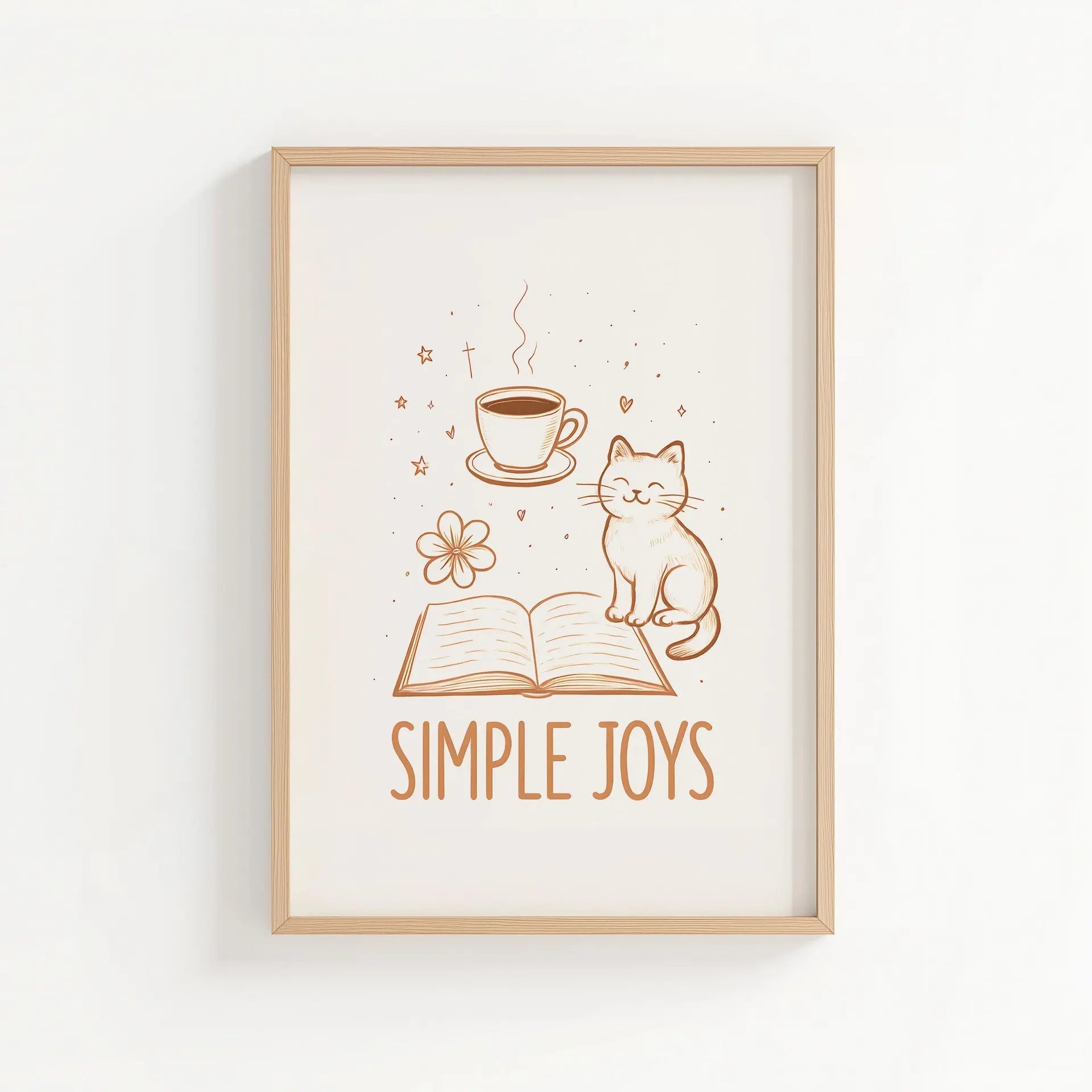 simple things | Cat wall art by Nine Lives Tribe