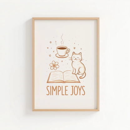 simple things | Cat wall art by Nine Lives Tribe