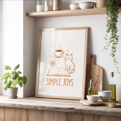 simple things | Cat wall art by Nine Lives Tribe