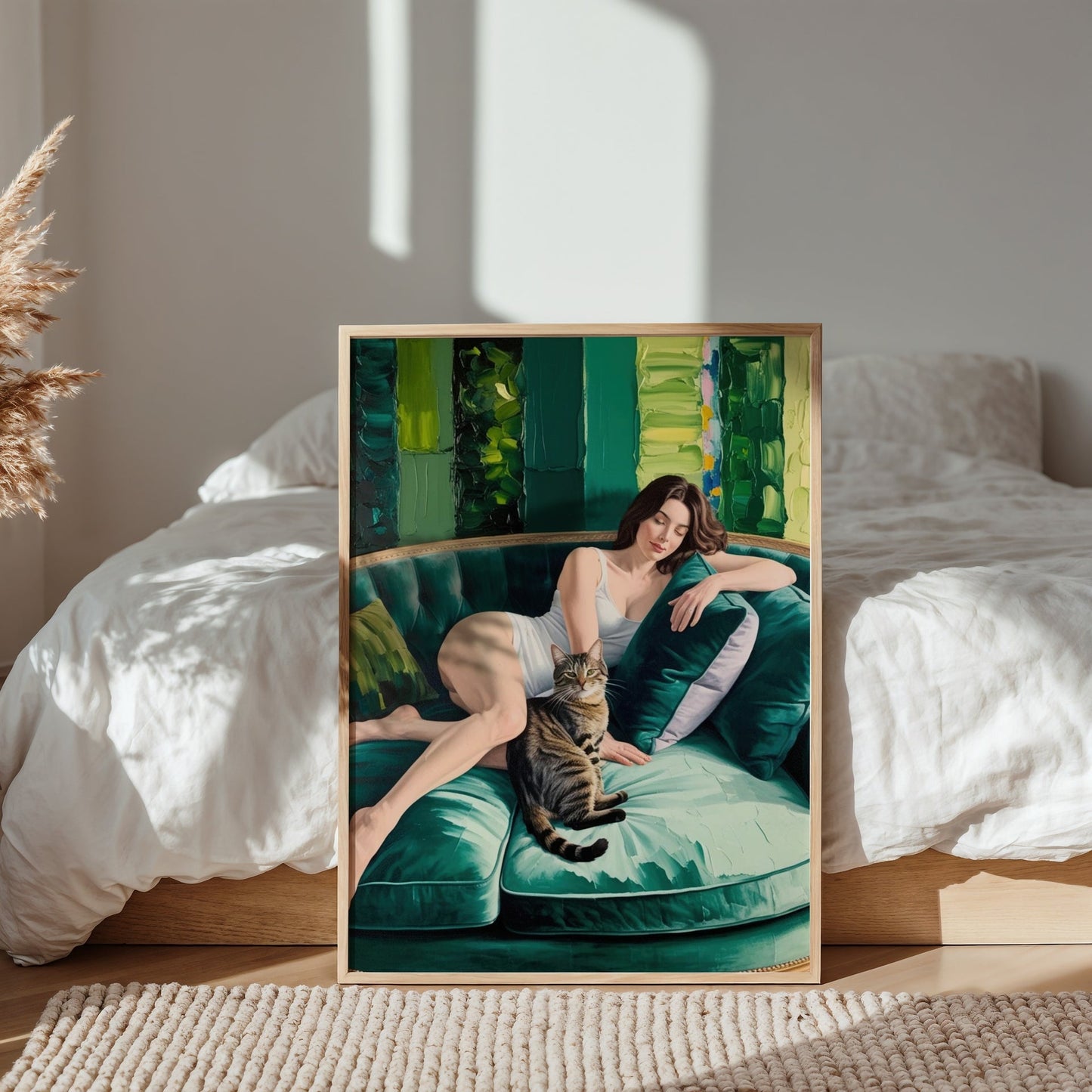 Velvet Stillness Print | Cat wall art by Nine Lives Tribe