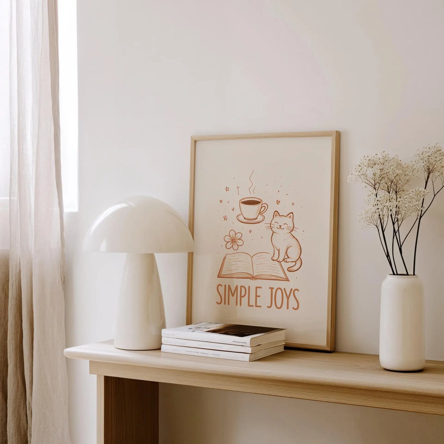 simple things | Cat wall art by Nine Lives Tribe