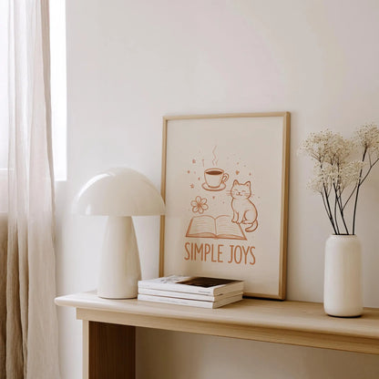 simple things | Cat wall art by Nine Lives Tribe