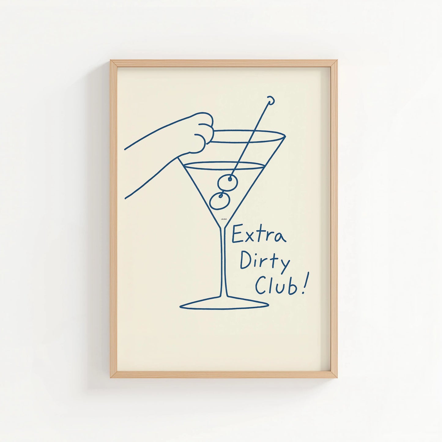 Extra Dirty Club Print | Cat wall art by Nine Lives Tribe
