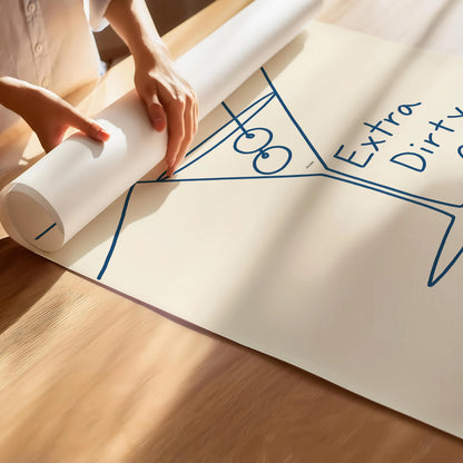 Extra Dirty Club Print | Cat wall art by Nine Lives Tribe