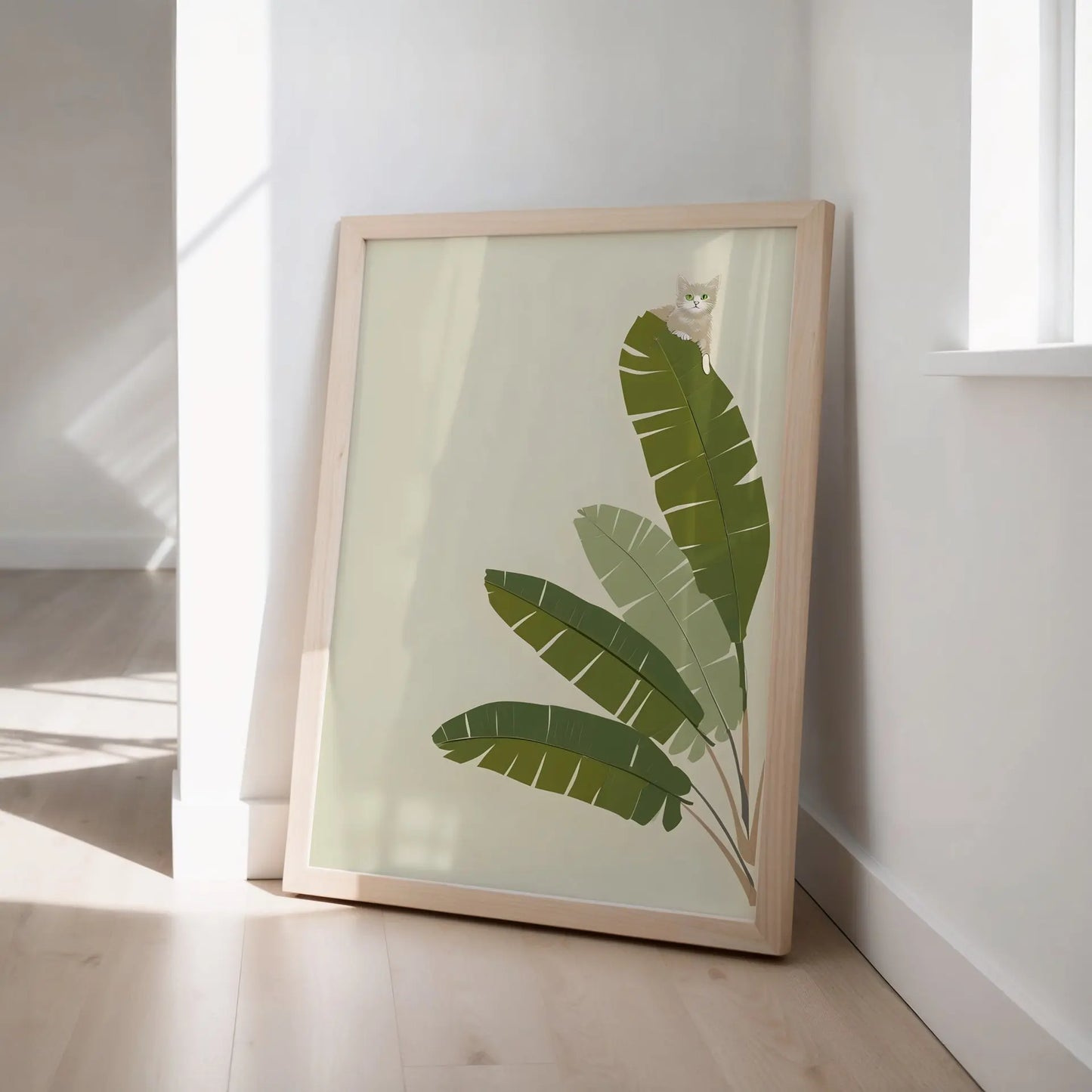 Jungle Cat Art Print | Cat wall art by Nine Lives Tribe