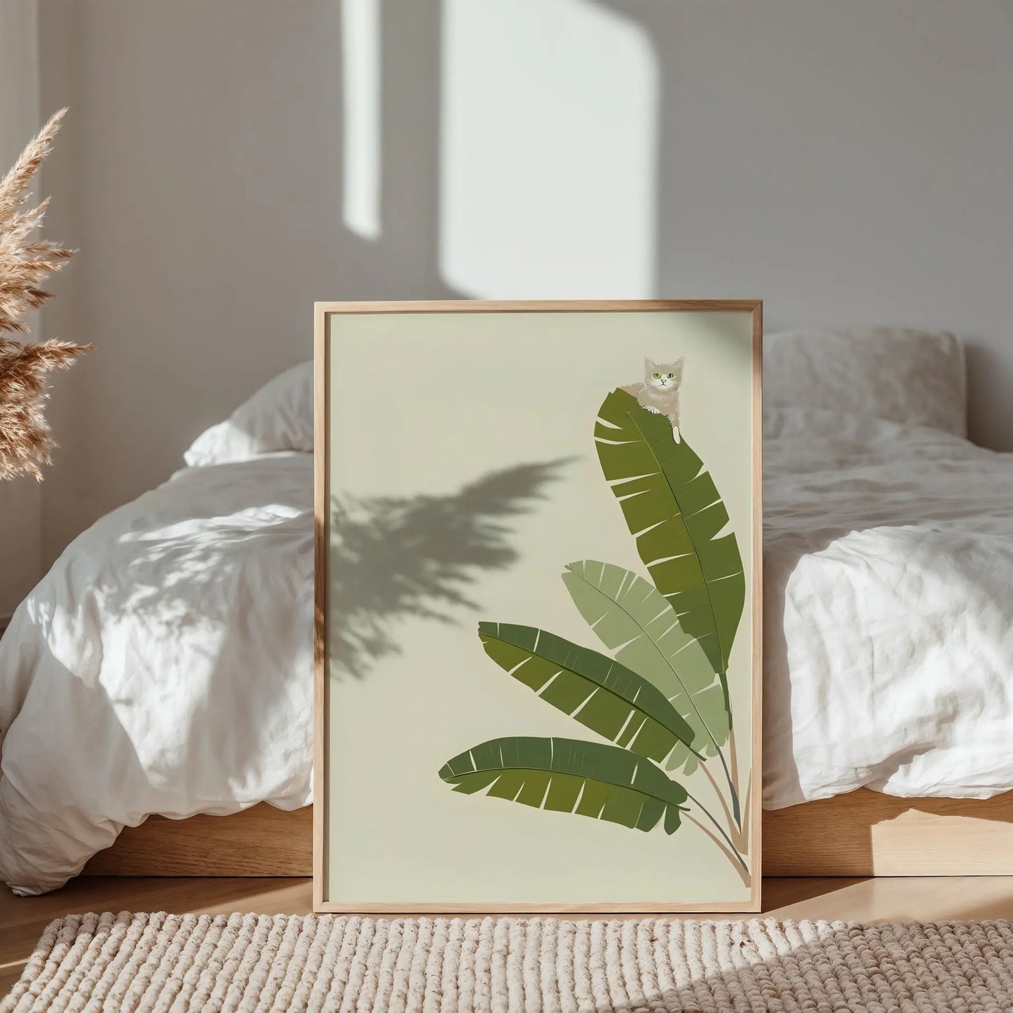 Jungle Cat Art Print | Cat wall art by Nine Lives Tribe