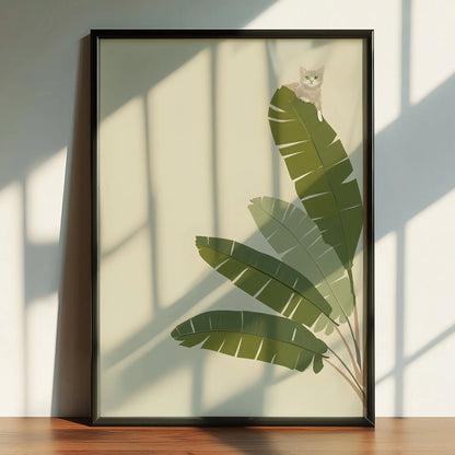 Jungle Cat Art Print | Cat wall art by Nine Lives Tribe