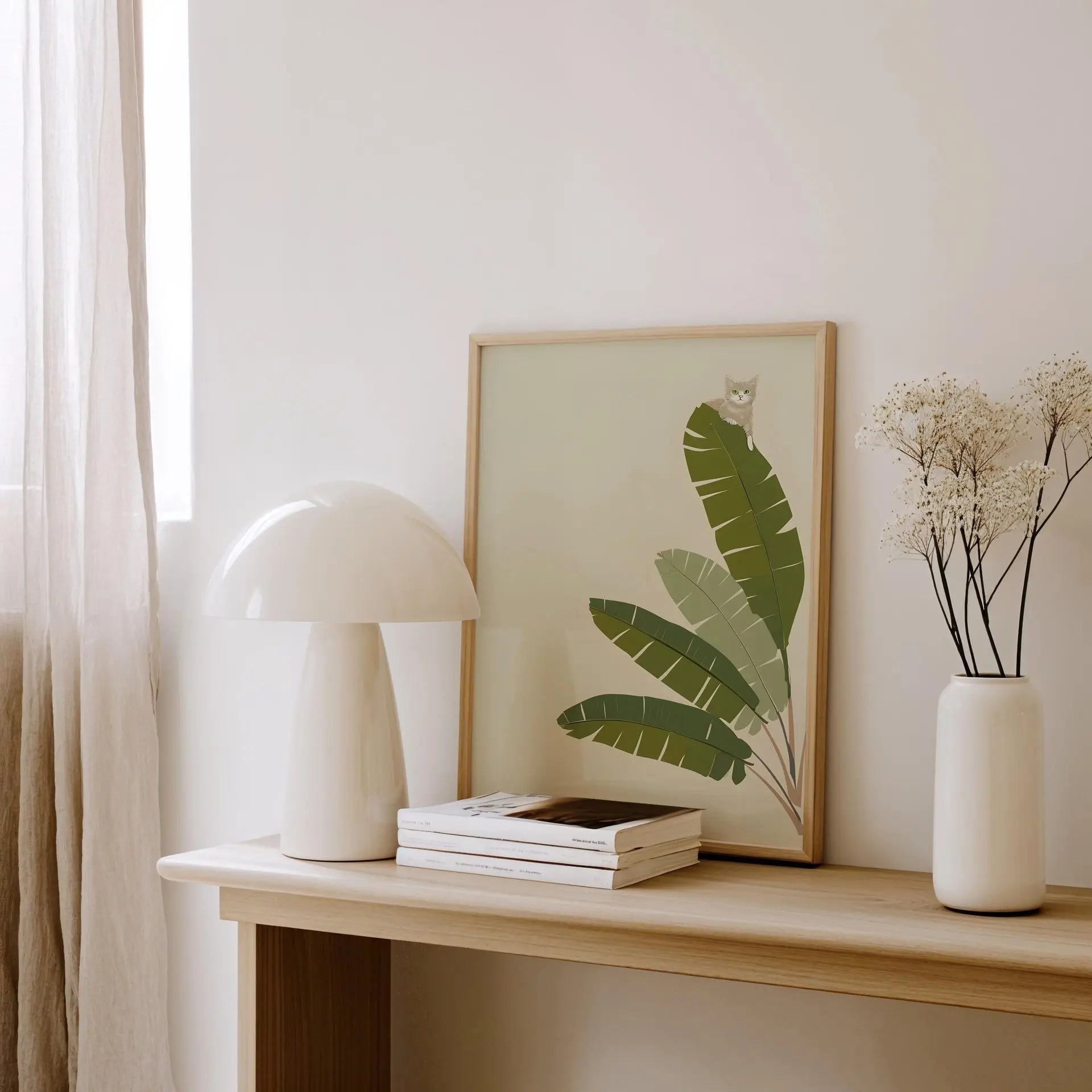 Jungle Cat Art Print | Cat wall art by Nine Lives Tribe