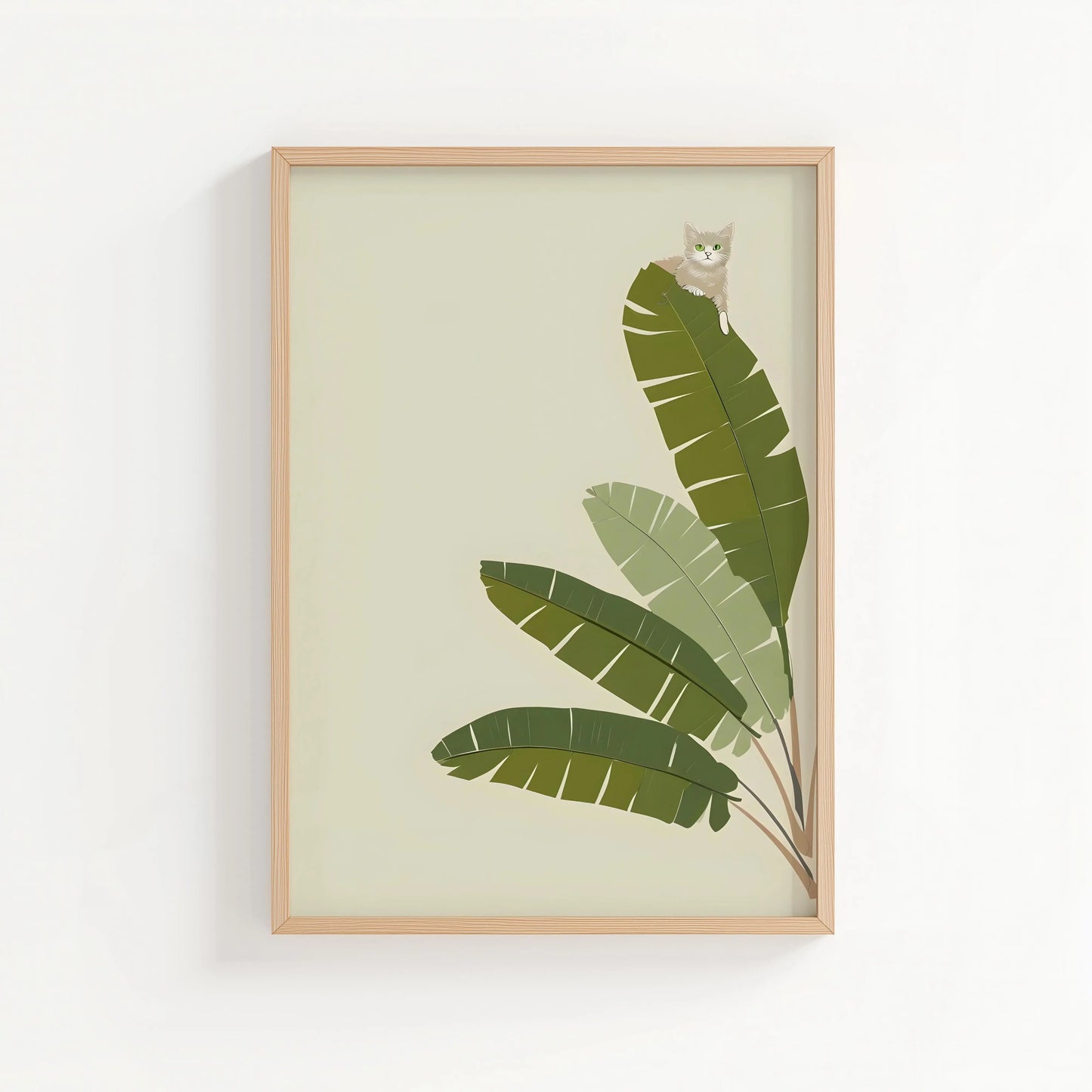 Jungle Cat Art Print | Cat wall art by Nine Lives Tribe