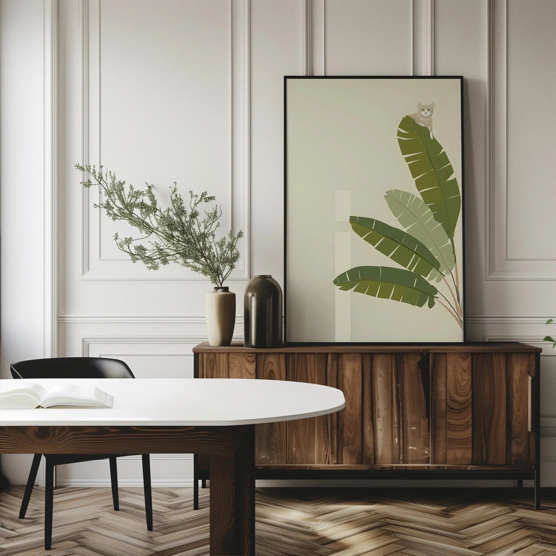 Jungle Cat Art Print | Cat wall art by Nine Lives Tribe