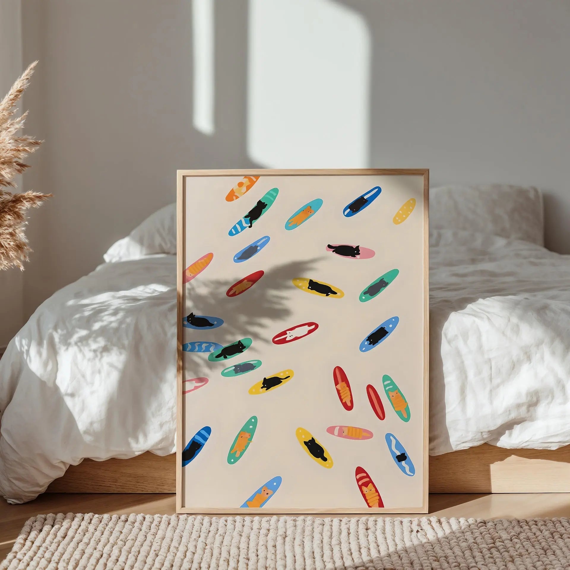 Meow on Board | Cat wall art by Nine Lives Tribe