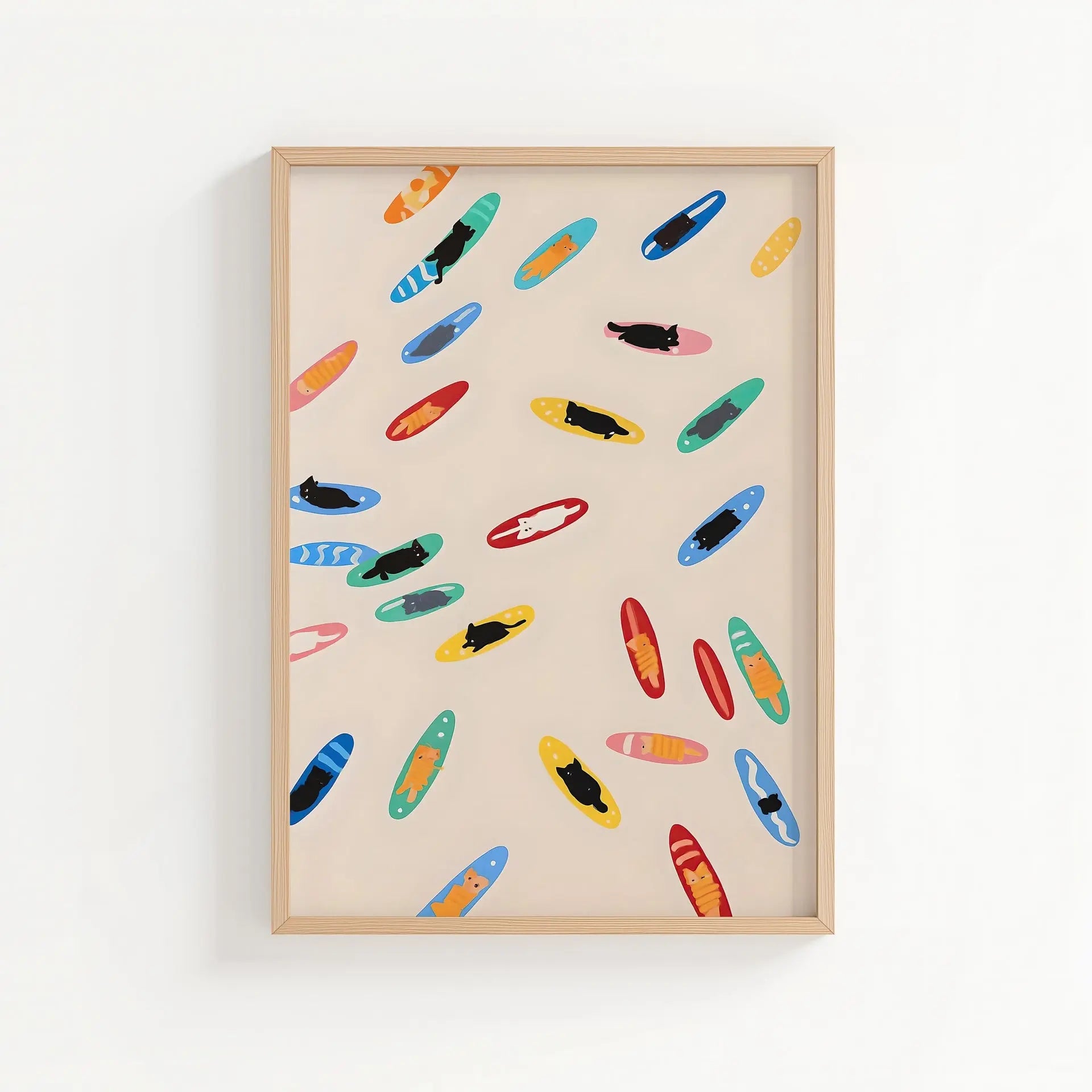 Meow on Board | Cat wall art by Nine Lives Tribe