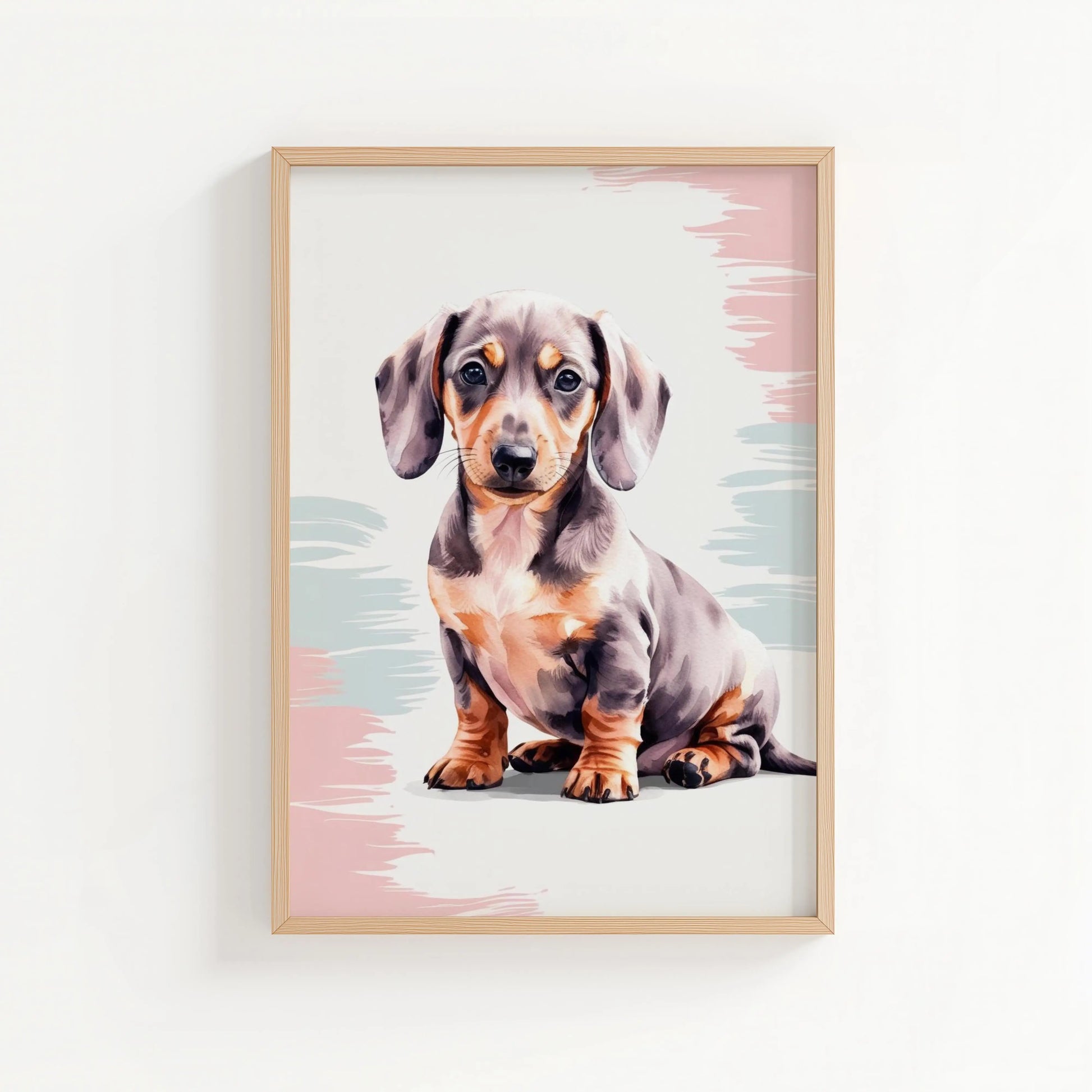 Pastel Dachshund Print | Cat wall art by Nine Lives Tribe