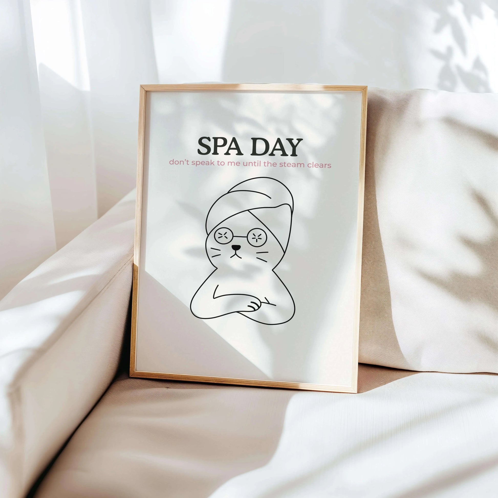 'Spa Day' Bathroom Print - Nine Lives Tribe 