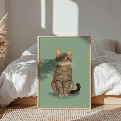 Tabby Cat Print - Nine Lives Tribe