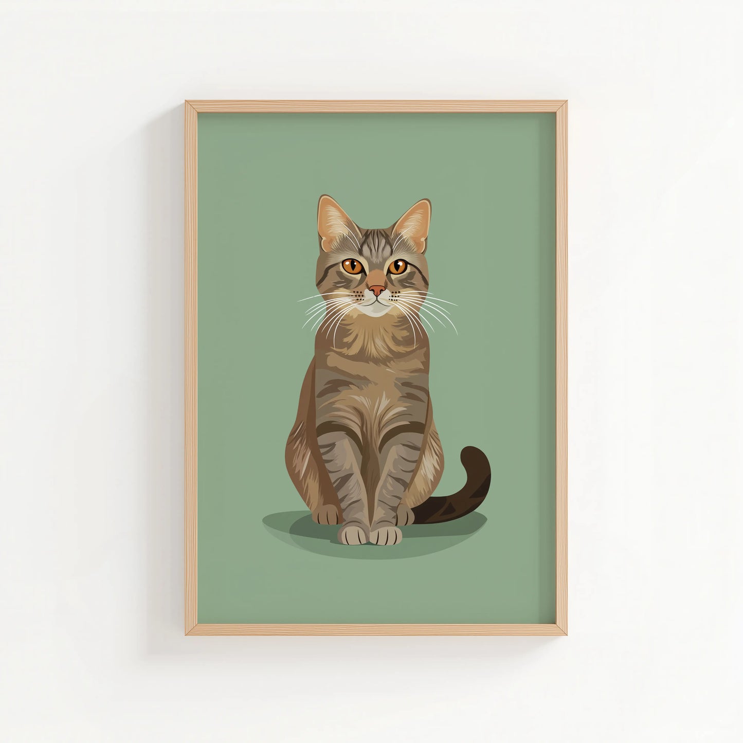 Tabby Cat Print | Cat wall art by Nine Lives Tribe