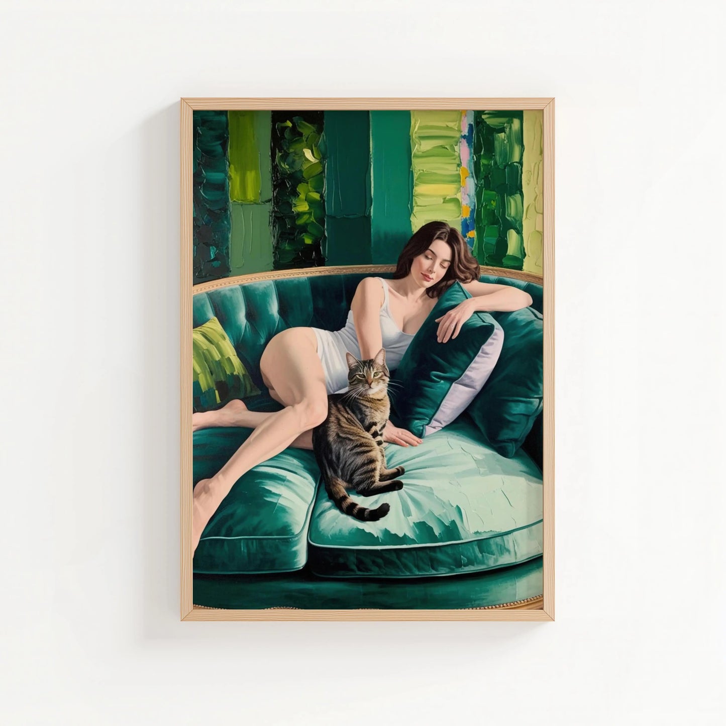 Velvet Stillness Print | Cat wall art by Nine Lives Tribe