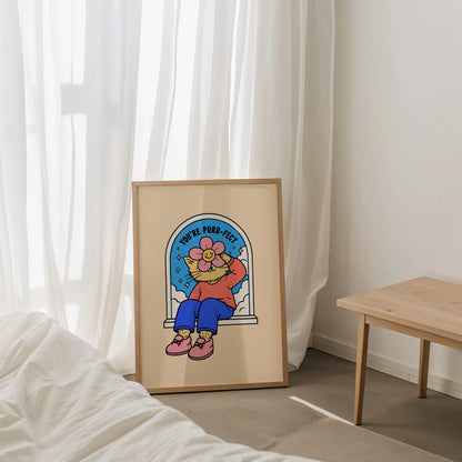 'You're Purr-fect' Print - Nine Lives Tribe