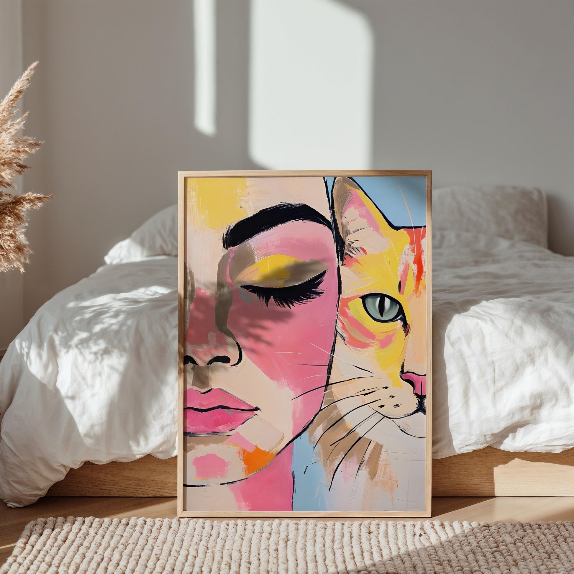 Kindred Spirits Print | Cat wall art by Nine Lives Tribe
