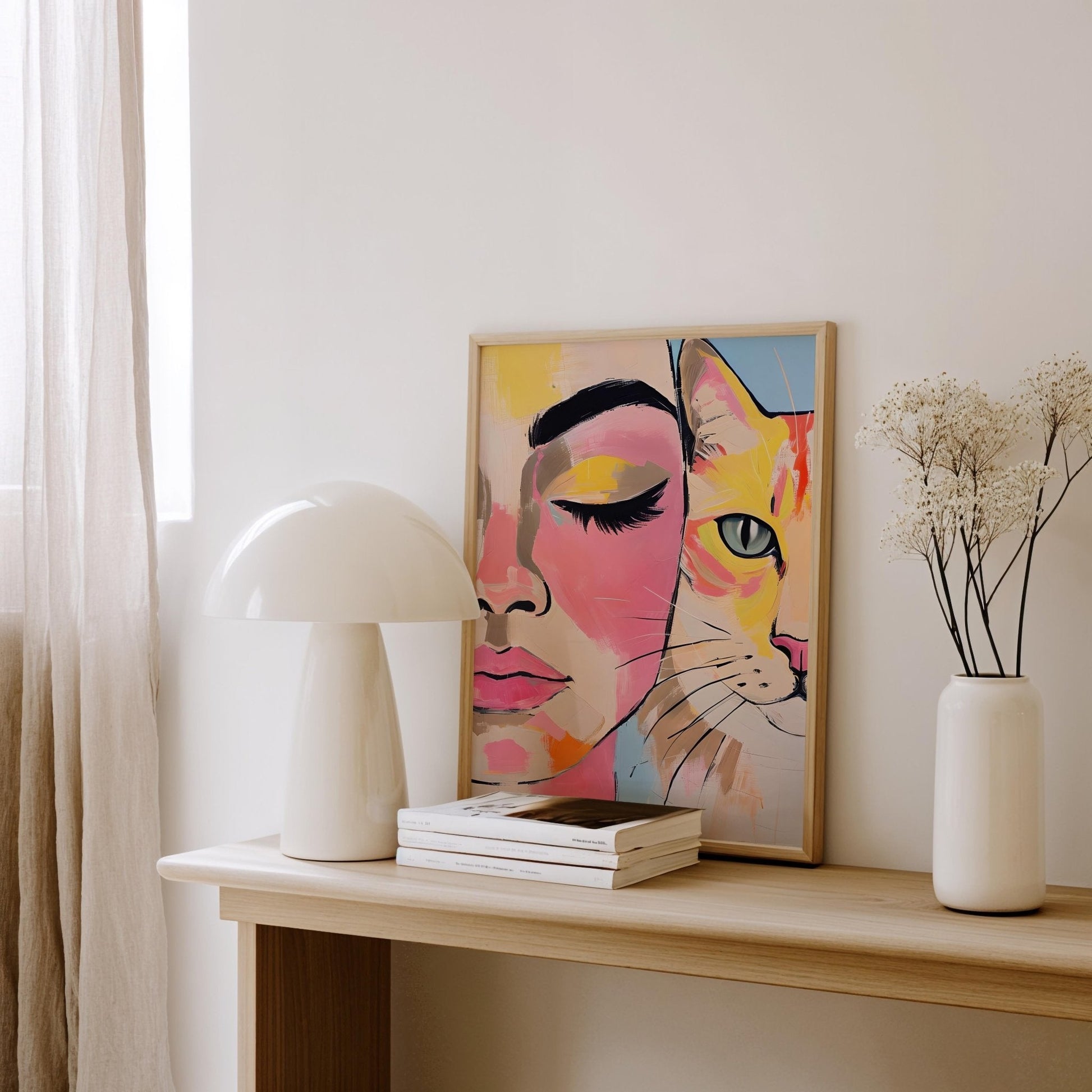 Kindred Spirits Print | Cat wall art by Nine Lives Tribe